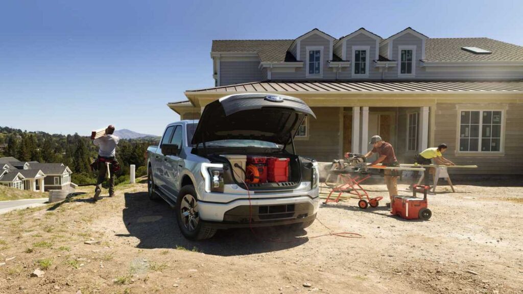 Tesla's Ford F-150 Lightning-Style Frunk Revealed In Cybertruck Photo