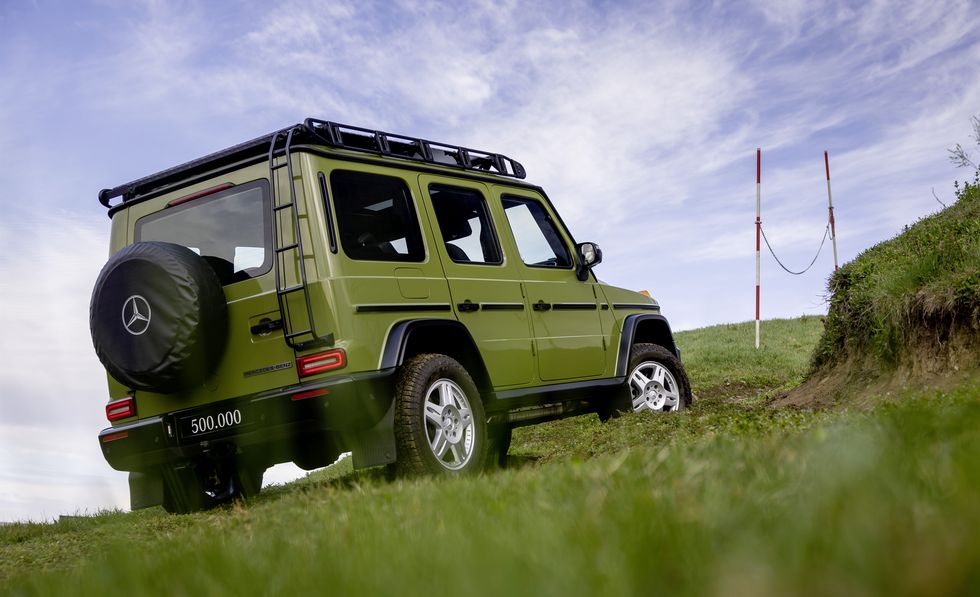 mercedes benz g class 500000 mark rear view