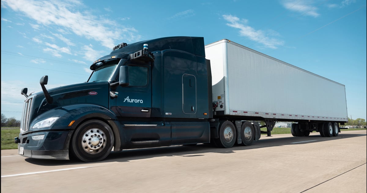 Aurora's stock gains ground while some self-driving truck competitors stall