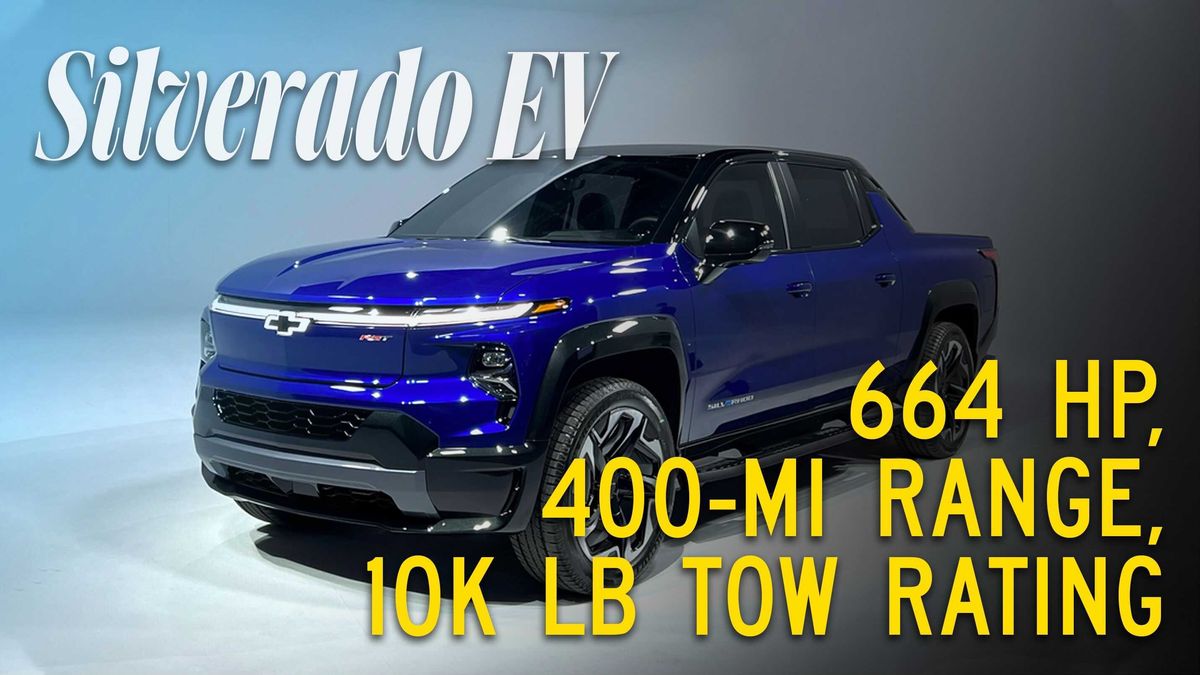 preview for 2024 Chevrolet Silverado EV Revealed with 664 HP, 400-Mile Range