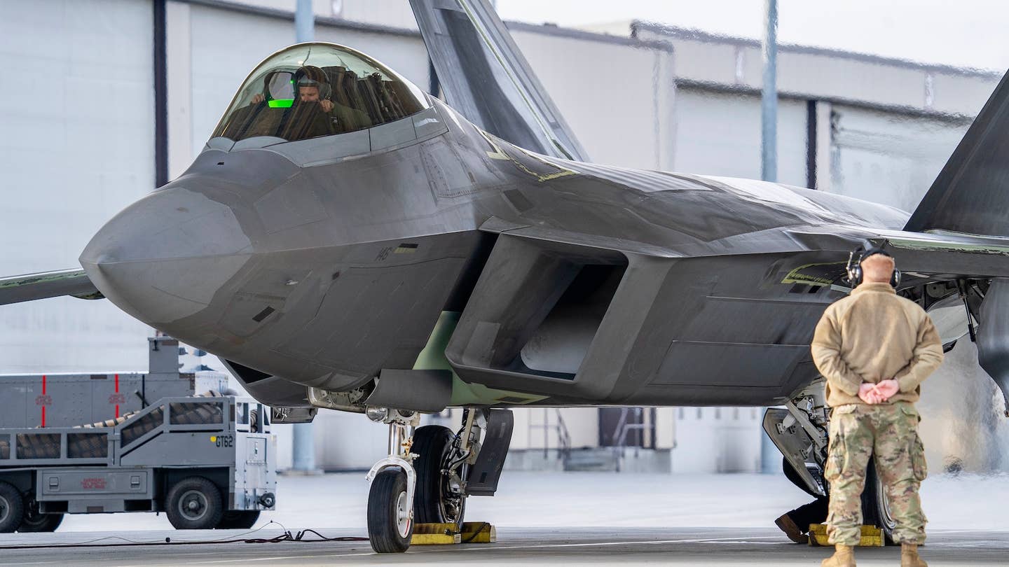 F-22 Raptor pictured at Joint Base Elmendorf-Richardson, Alaska