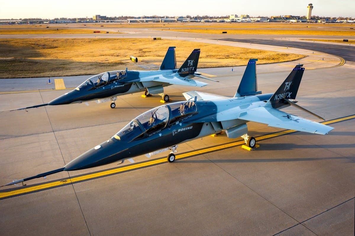 Boeing's T-X demonstrators on the ramp. (Boeing)