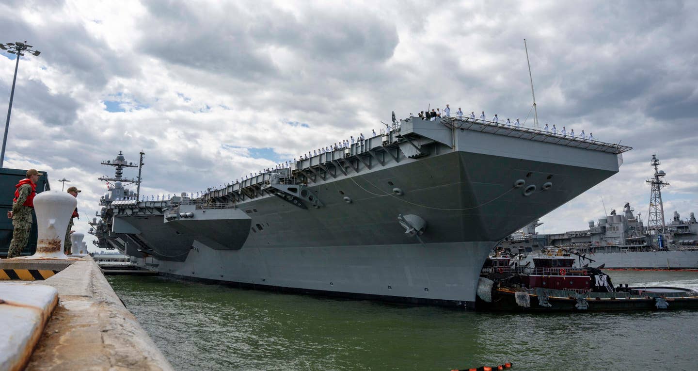 USS Gerald R. Ford Has Finally Set Sail On Its First Full Deployment