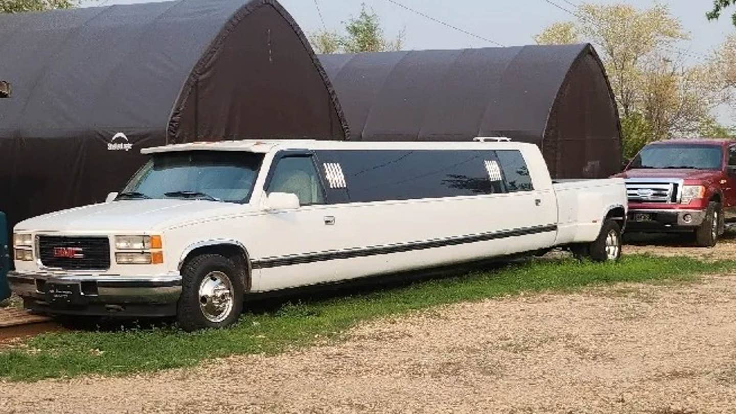 For Sale: GMC Dually Limo Is All About Business in Front, Party in Back