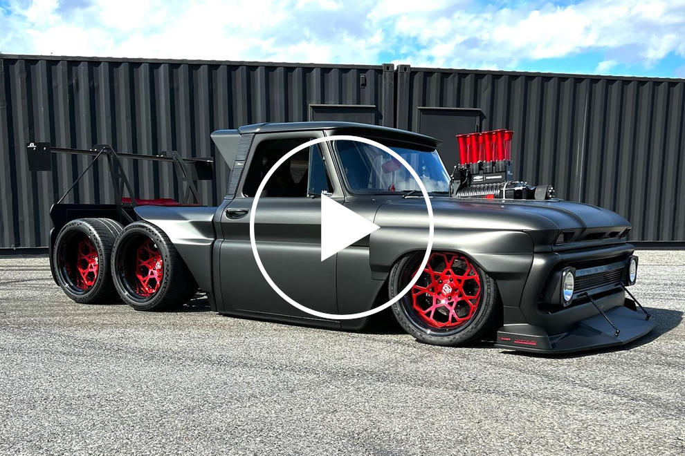 Chevrolet C10 "Slayer" Is A Radical Six-Wheeler Truck With Over 1,000 HP