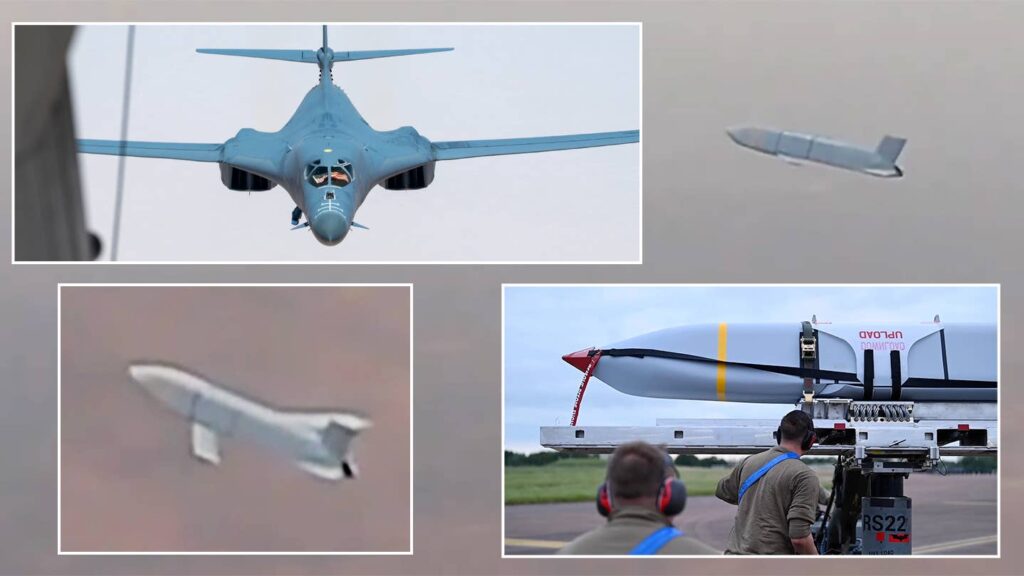 B-1B Fires JASSM Missile During Long-Range Training Sortie From UK