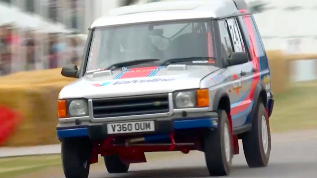 Watch This BMW M-Powered Land Rover Discovery Rip Up Goodwood’s Hill Climb