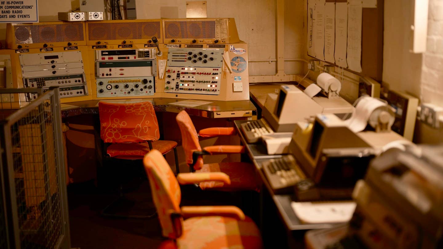 NANTWICH, ENGLAND - MAY 24: A general view inside the former RAF Hack Green secret nuclear bunker