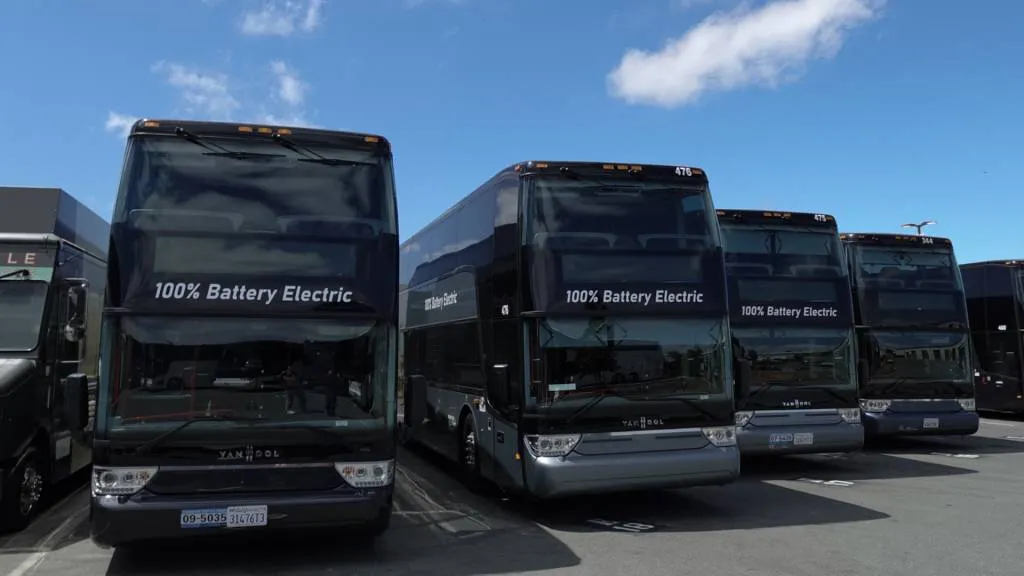 Proterra charging site for electric buses in Newark, California