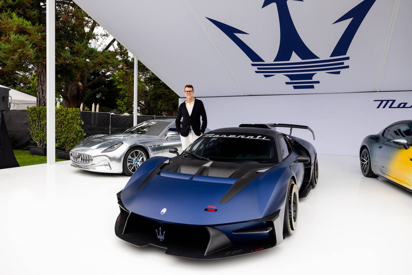 Maserati Head of Design Klaus Busse with the MCXtrema. <em>Maserati</em>