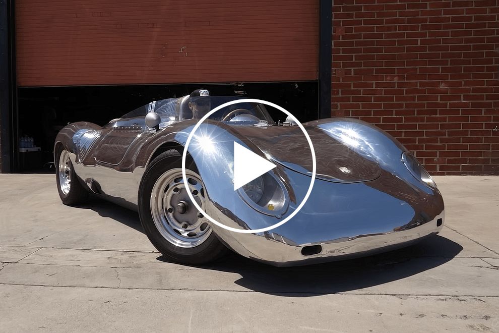 Hand-Made Aluminum Car With Porsche 718 RSK Silhouette Took 2,500 Hours To Finish