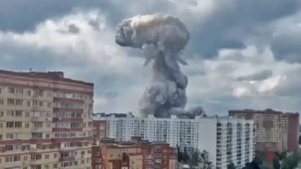 Massive Blast Rocks Town Outside Of Moscow