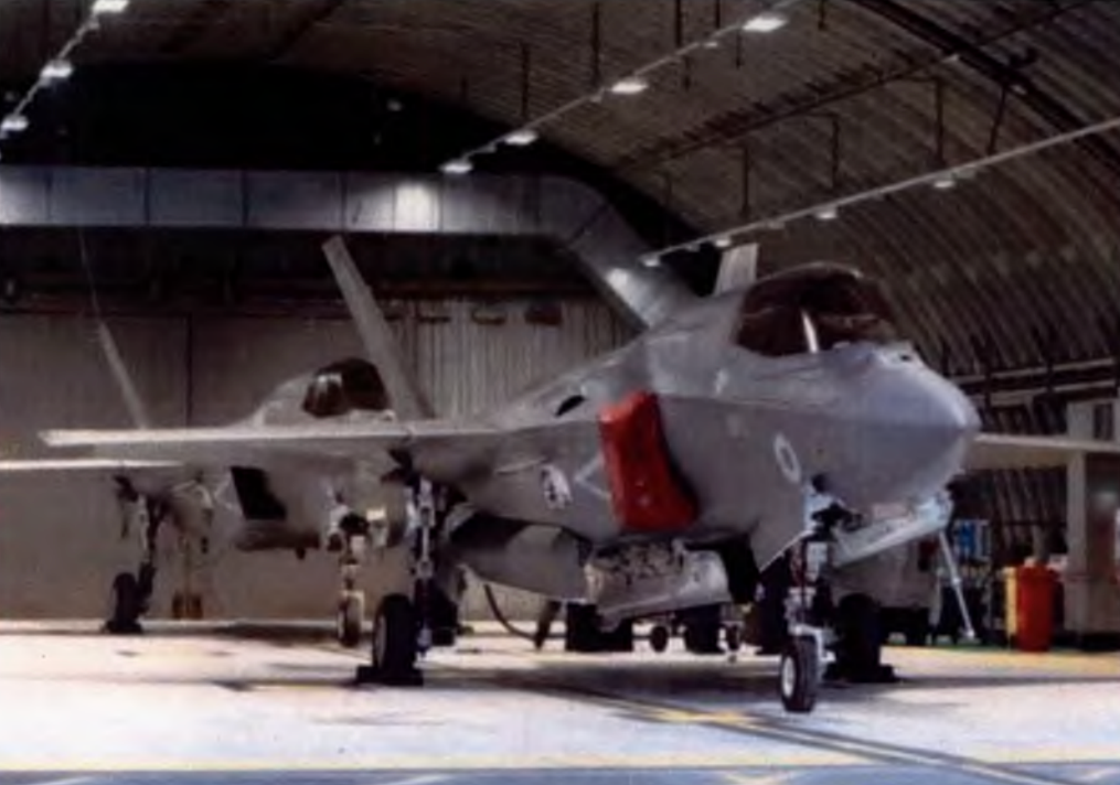 Wrap-around intake covers fitted to No. 617 Squadron aircraft at RAF Marham, England. <em>Crown Copyright</em>