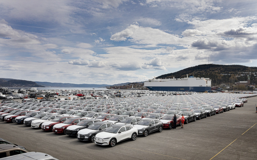 Ford Mustang Mach-E at Port of Drammen, Norway