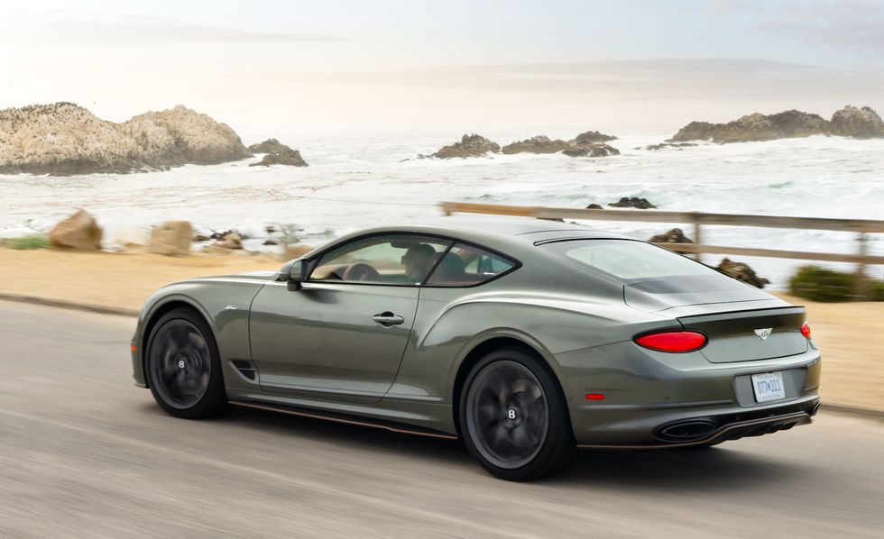 2023 bentley continental gt speed one off rear driving shot