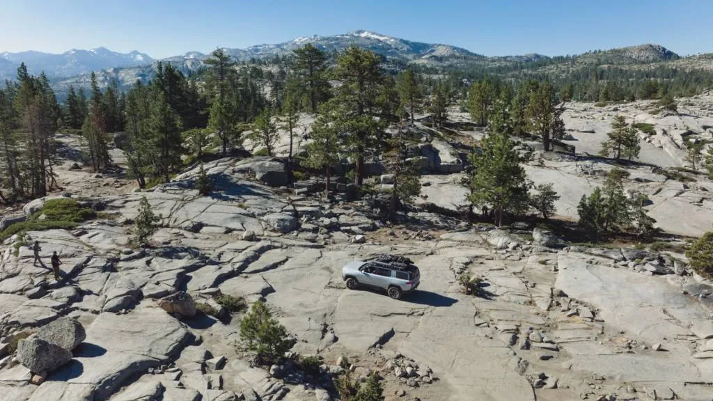 Rivian R1S tackles the Rubicon Trail