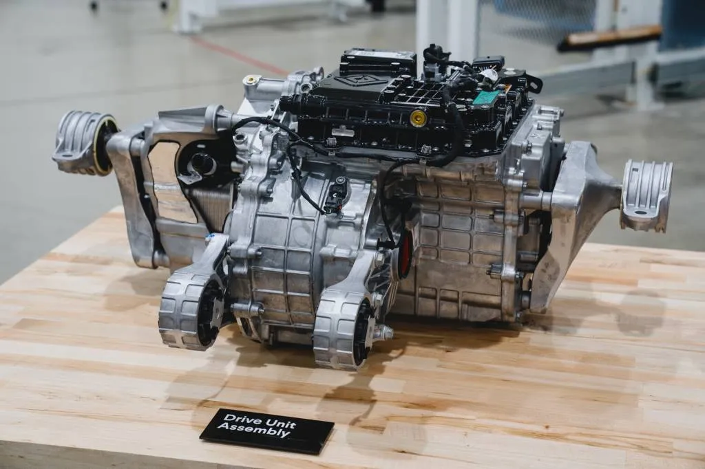 Rivian plant in Normal, Illinois, manufacturing its Enduro drive unit