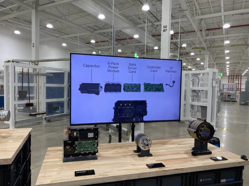 Rivian Enduro drive unit inverter components