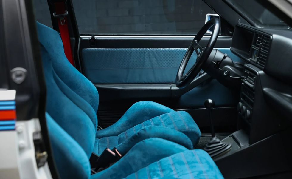 1992 lancia delta integrale martini 6 evoluzione interior