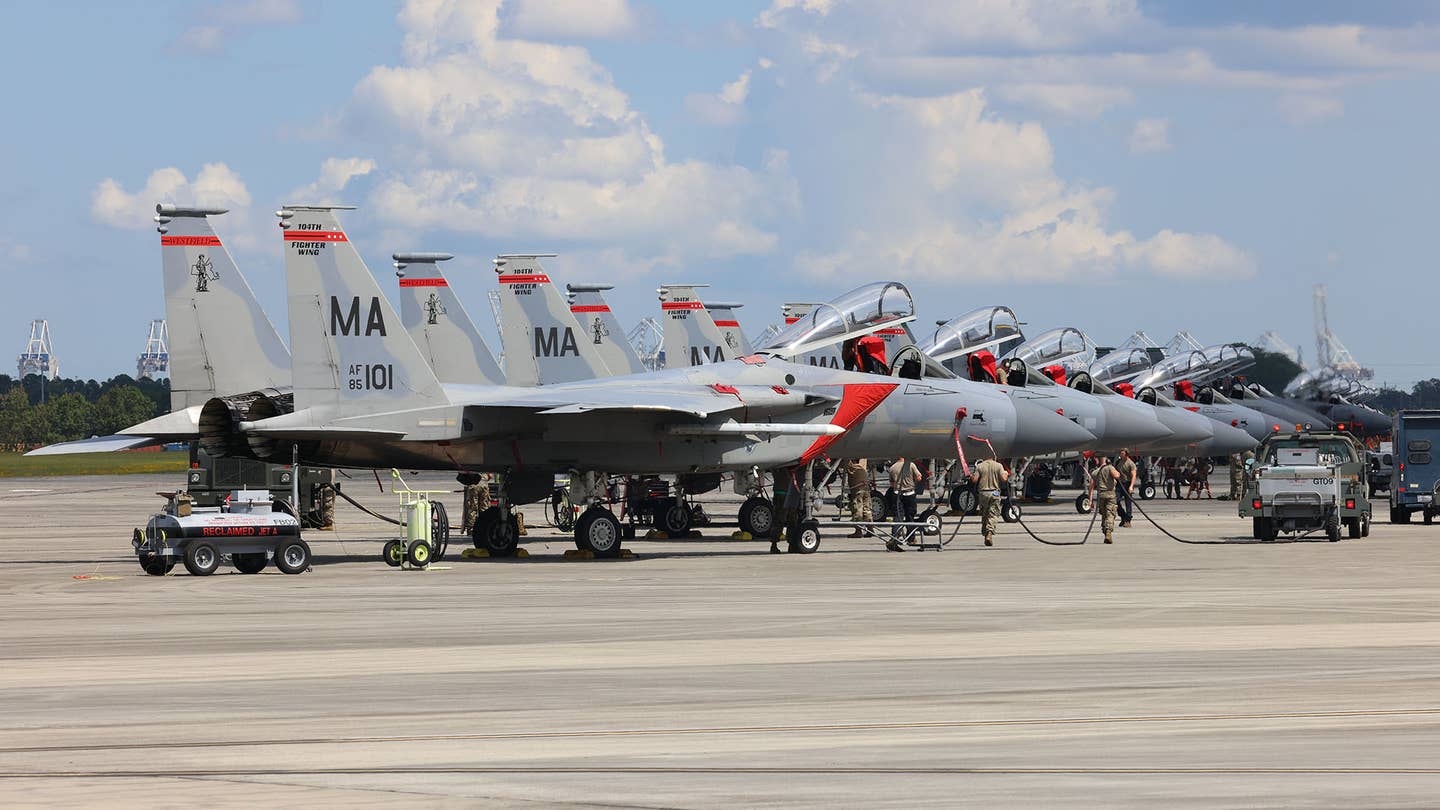 F-15Cs of the 104th Fighter Wing at William Tell. James Deboer