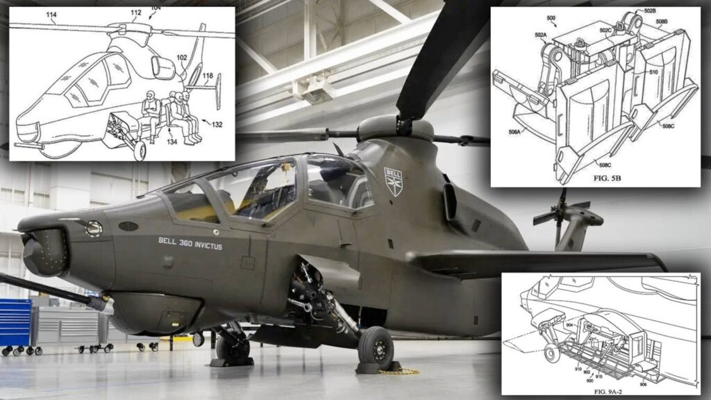 Pop Out Seating Kit For Bell 360 Invictus Helicopter Patented