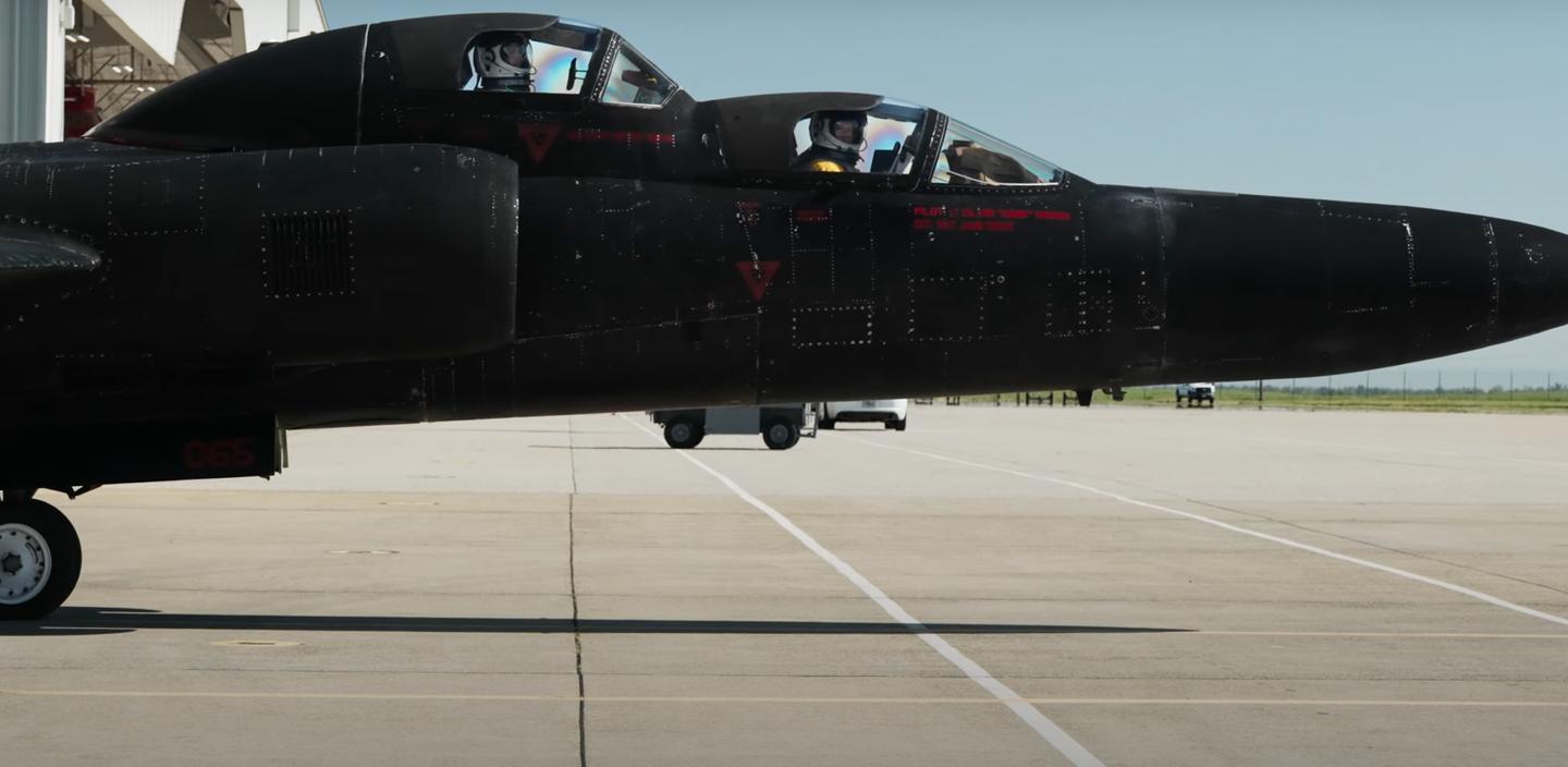 Blair taxies out in the two-seat TU-2S. <em>Blair Bunting/YouTube screencap</em>