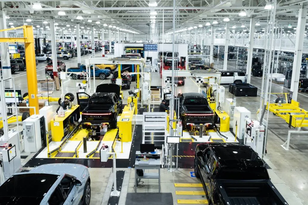 Rivian plant in Normal, Illinois, manufacturing its Enduro drive unit