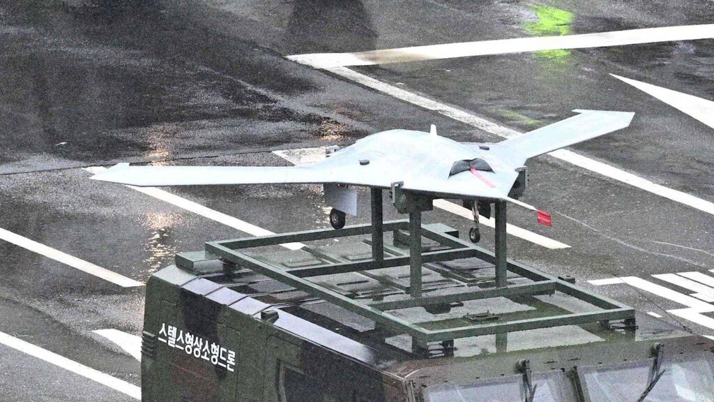 Little Stealthy Flying Wing Drone Displayed By South Korea