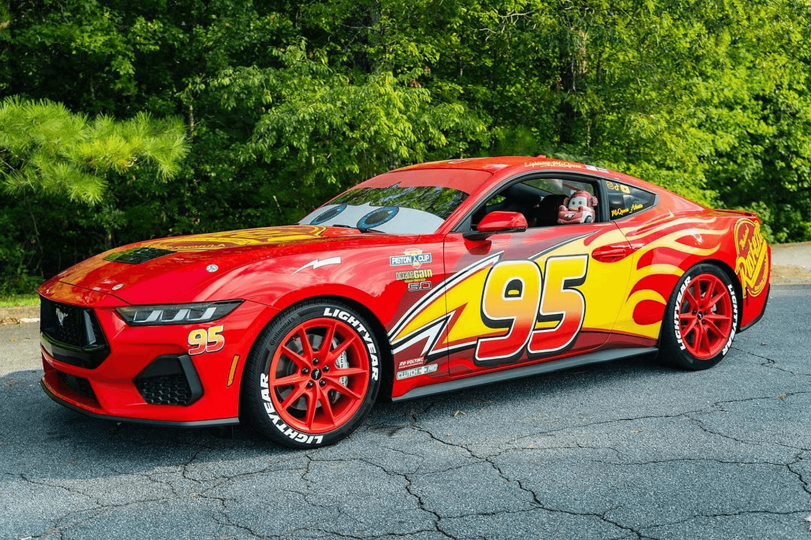 Lightning McQueen Brought To Life Using 2024 Ford Mustang GT