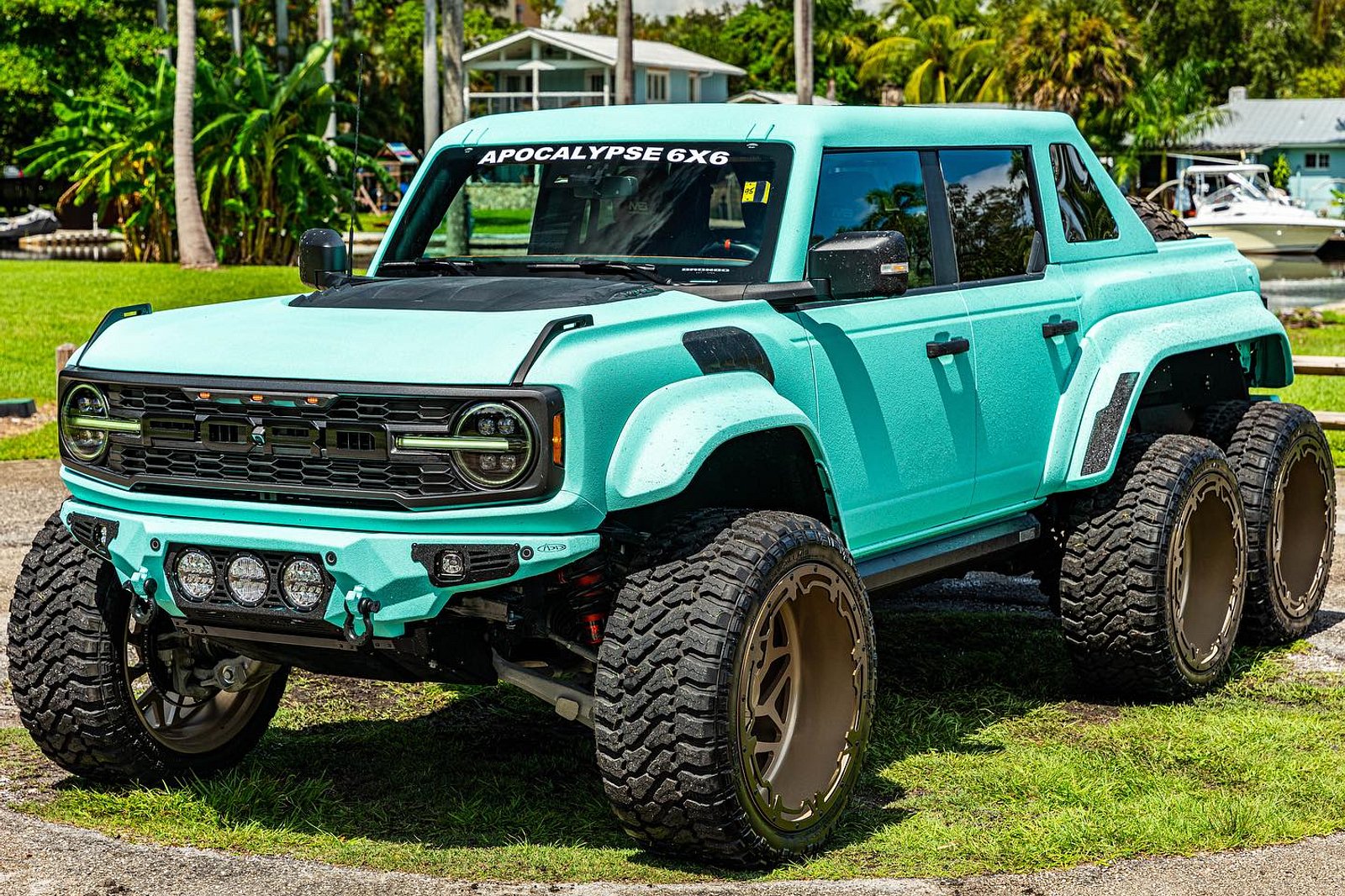 Ford Bronco Transformed Into Apocalypse Knightmare 6x6