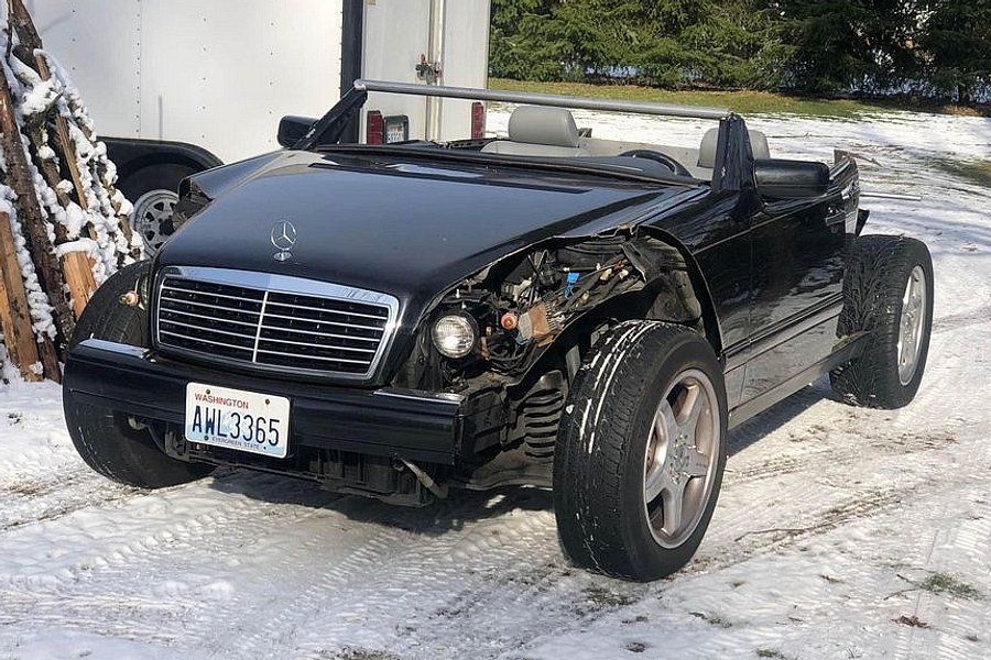 Car Mod Atrocities: V8-Powered Mercedes-Benz E-Class Go-Kart