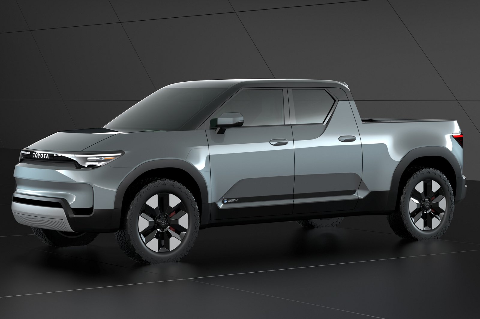 Toyota's Rumored Maverick Rival Previewed As An Electric Truck