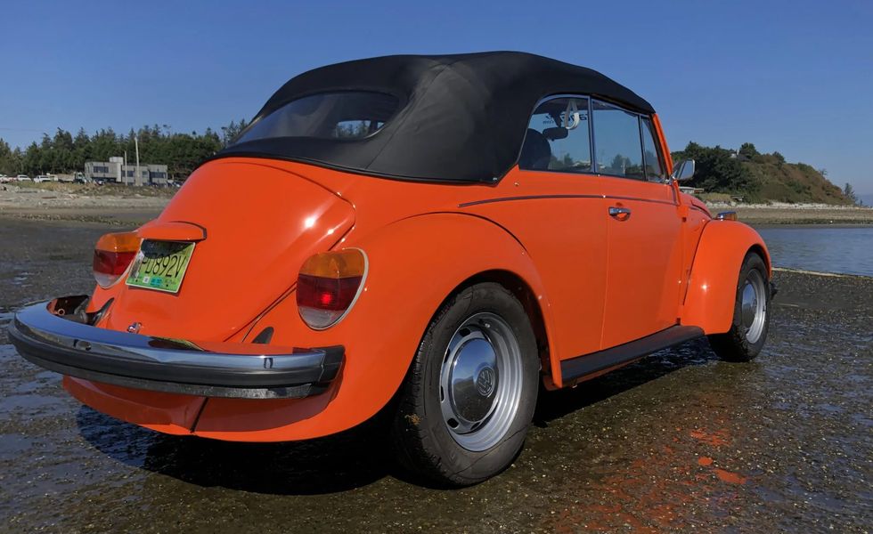 ev conversion 1978 volkswagen super beetle convertible rear