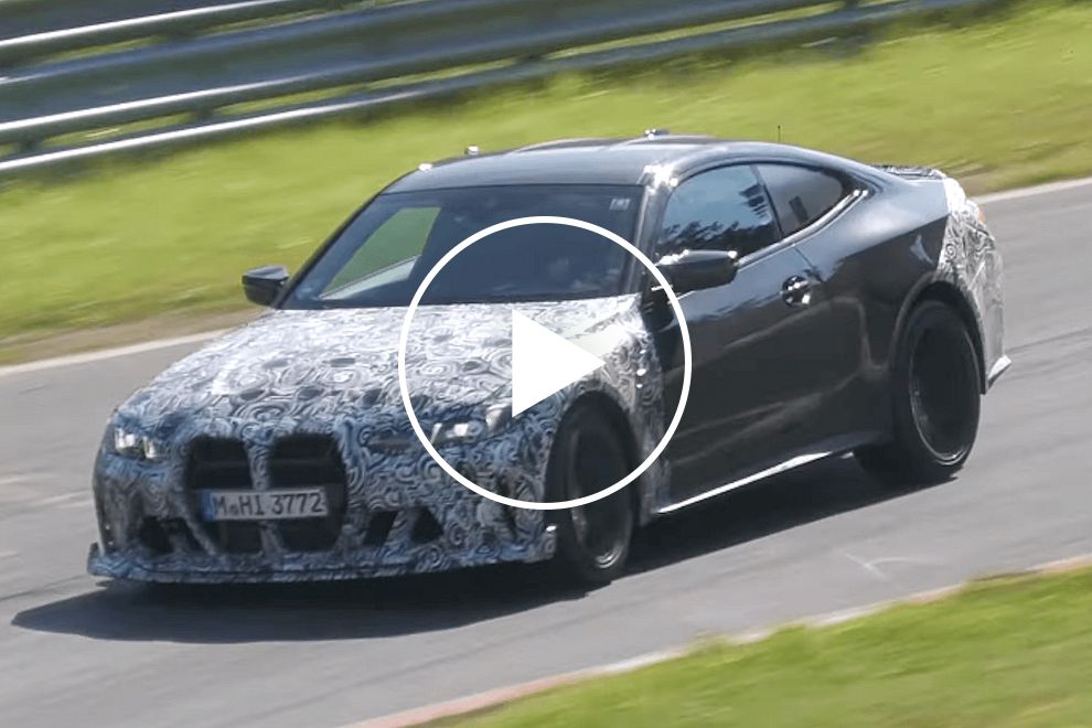 BMW M4 CS Spied Wearing Production Body At The Nurburgring