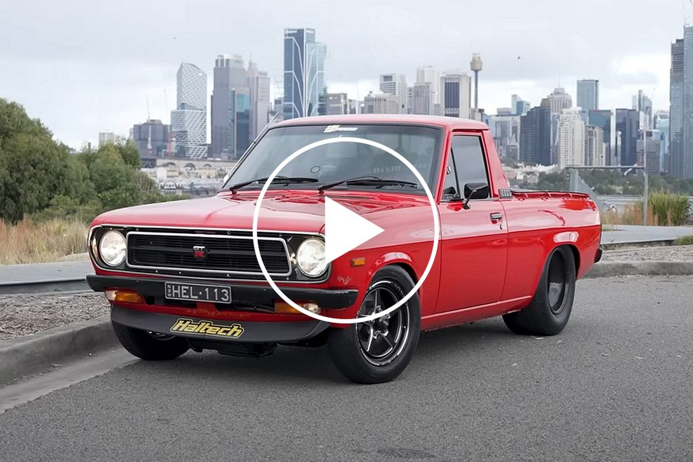 1985 Datsun Pickup Packs A 650-HP R35 GT-R Punch