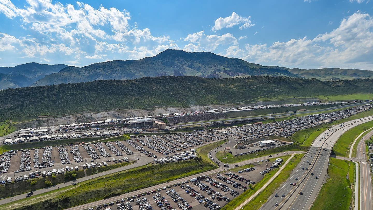 Bandimere Speedway from the air