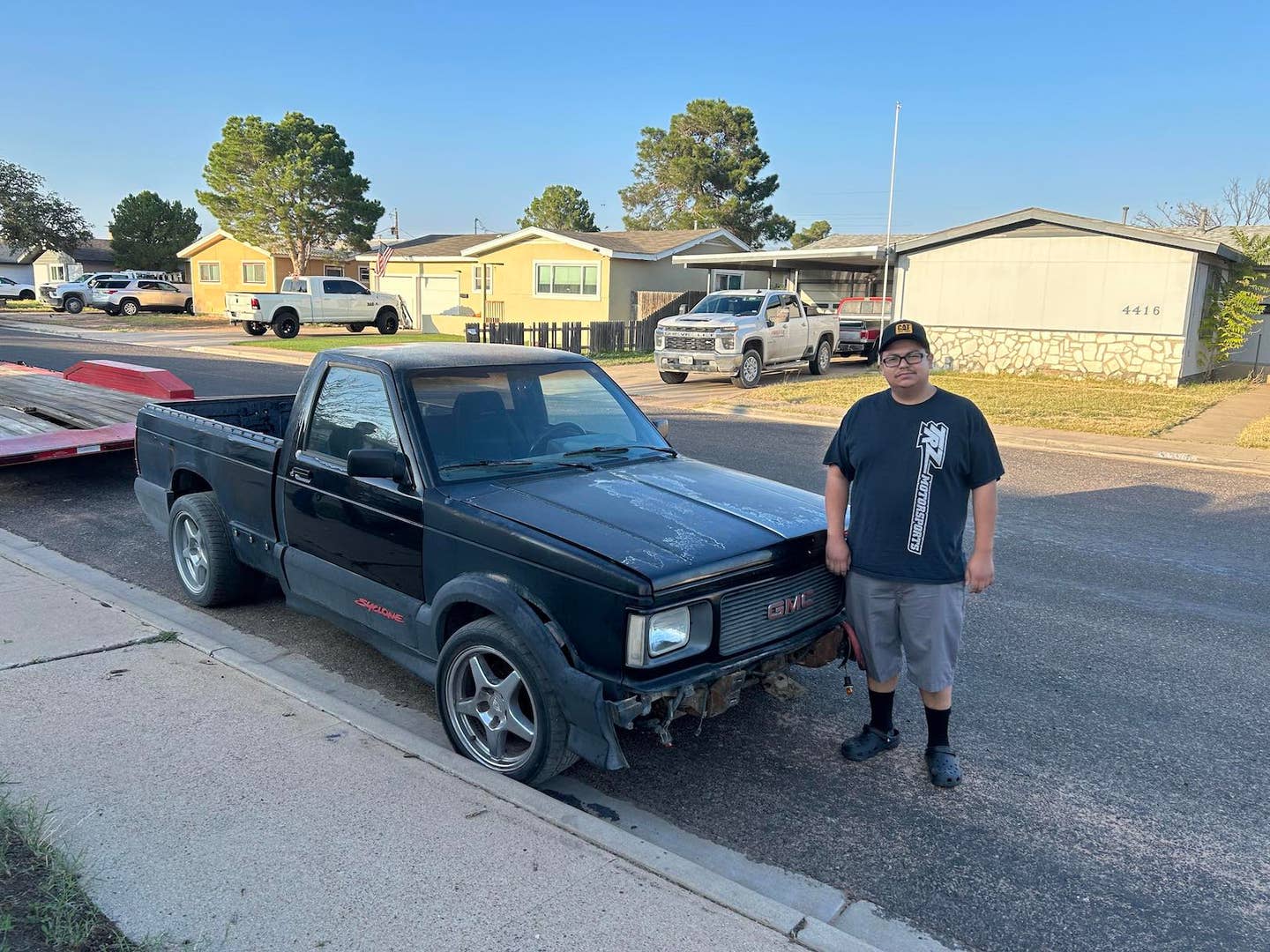 GMC Syclone with its owner