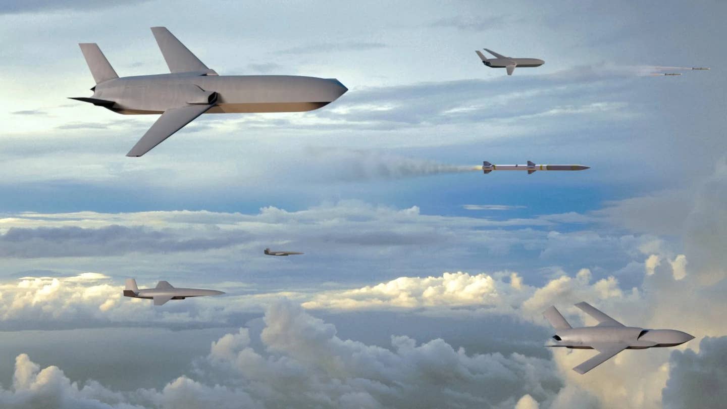 Various advanced drone concepts from General Atomics. <em>GA-A</em>