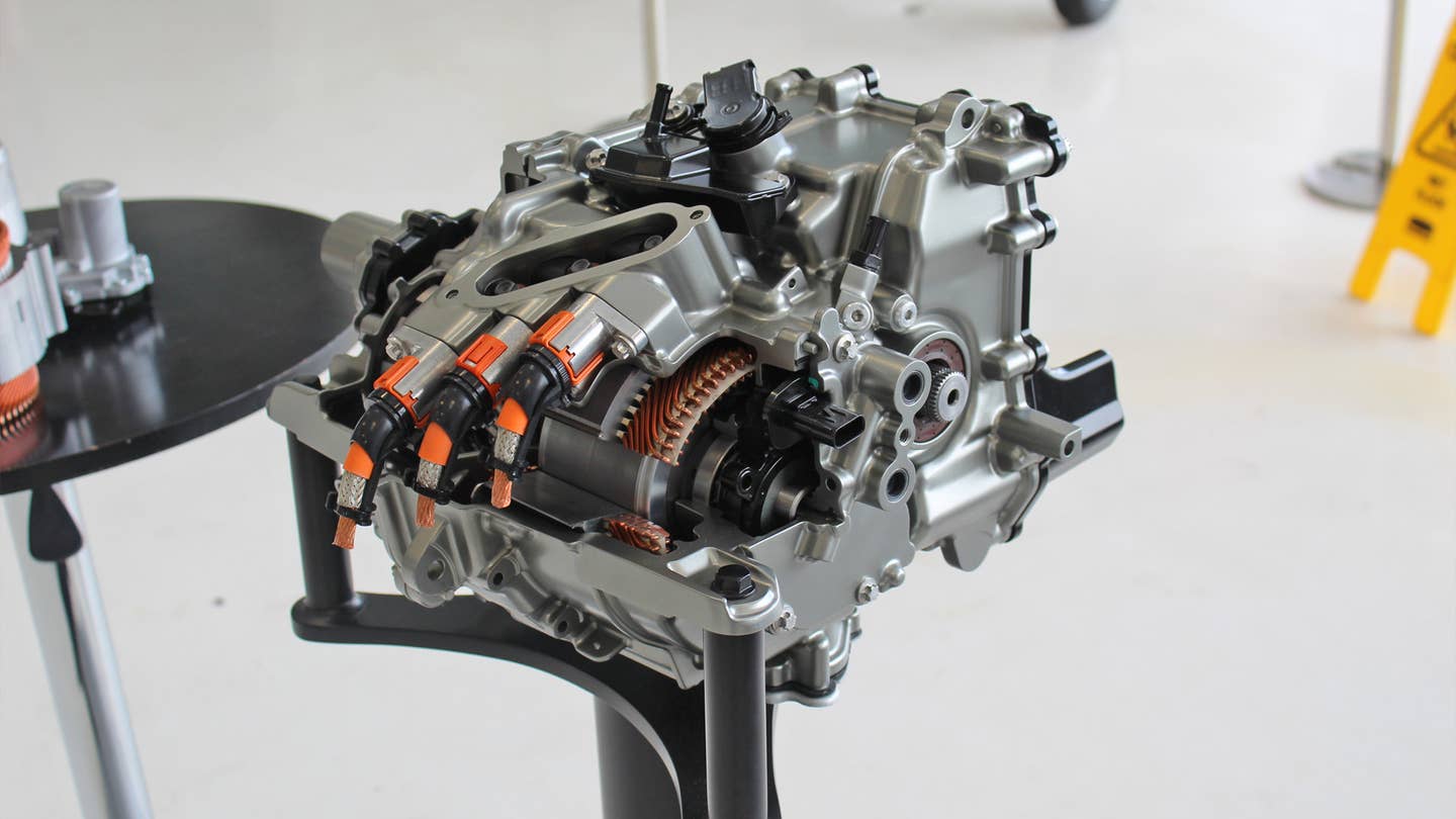 The 2024 Chevy Corvette E-Ray's front drive unit.