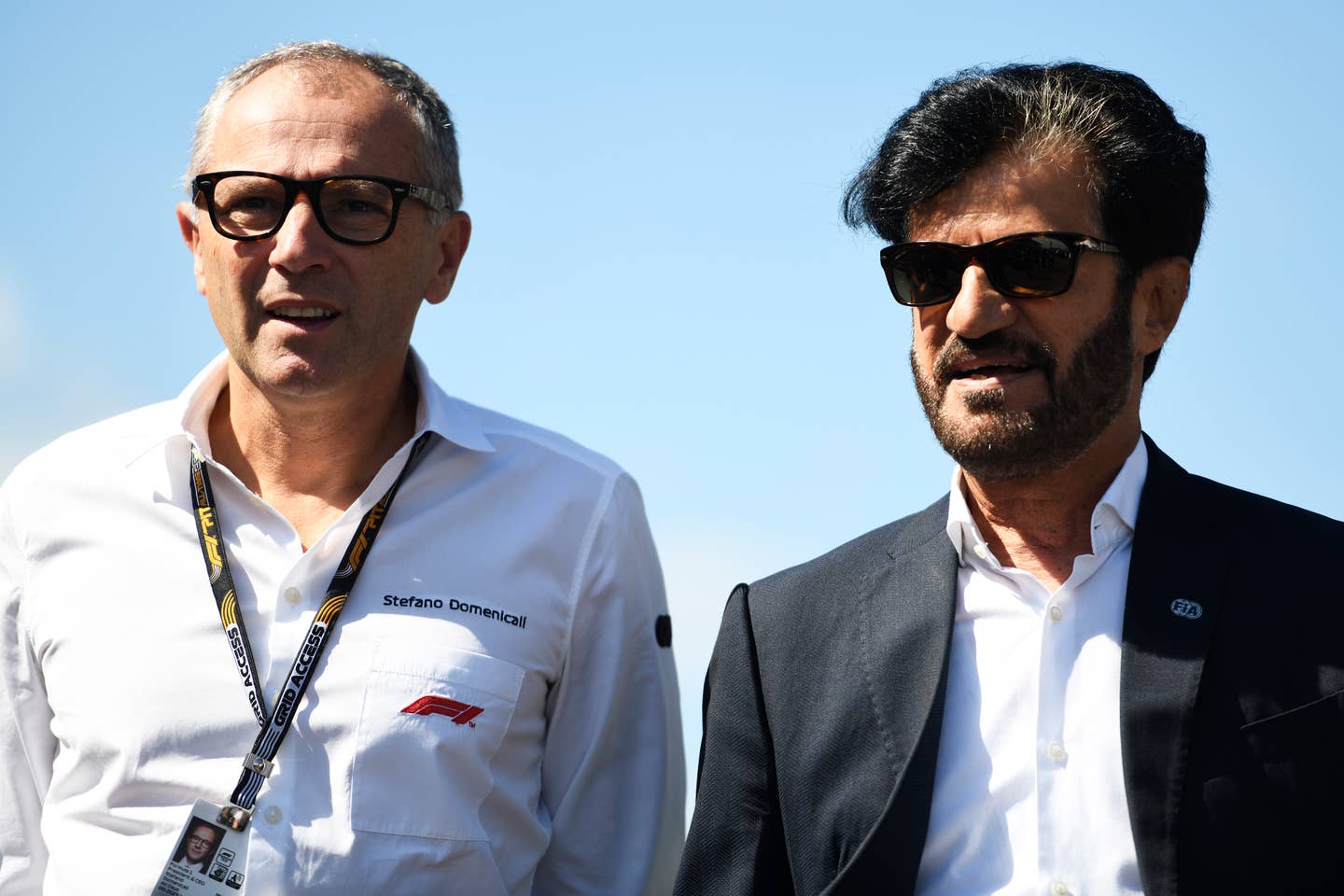 F1 CEO Stefano Domenicali and FIA President Mohammed Ben Sulayem at the Japanese GP. <em>Getty Images</em>