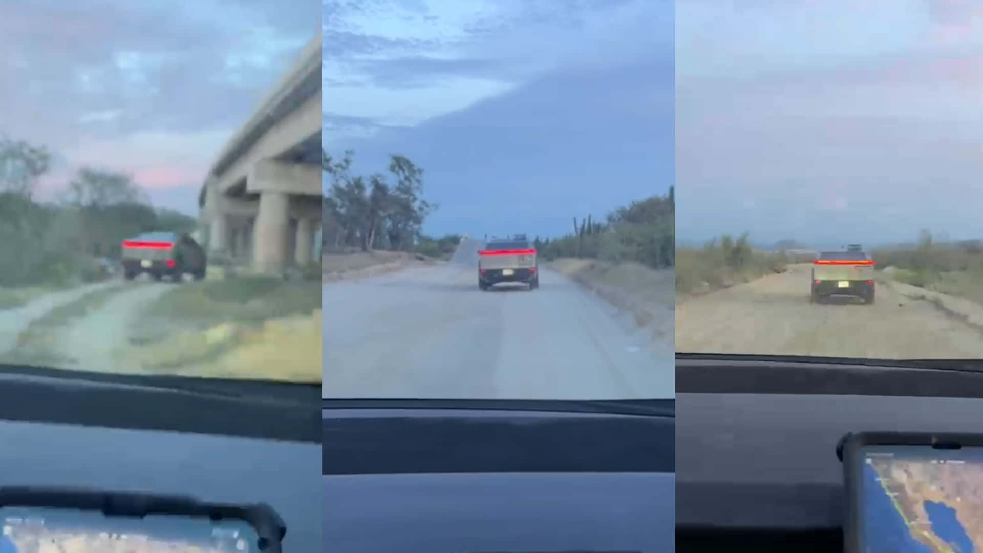 See A Pair Of Tesla Cybertrucks Drive “Off-Road” In Baja