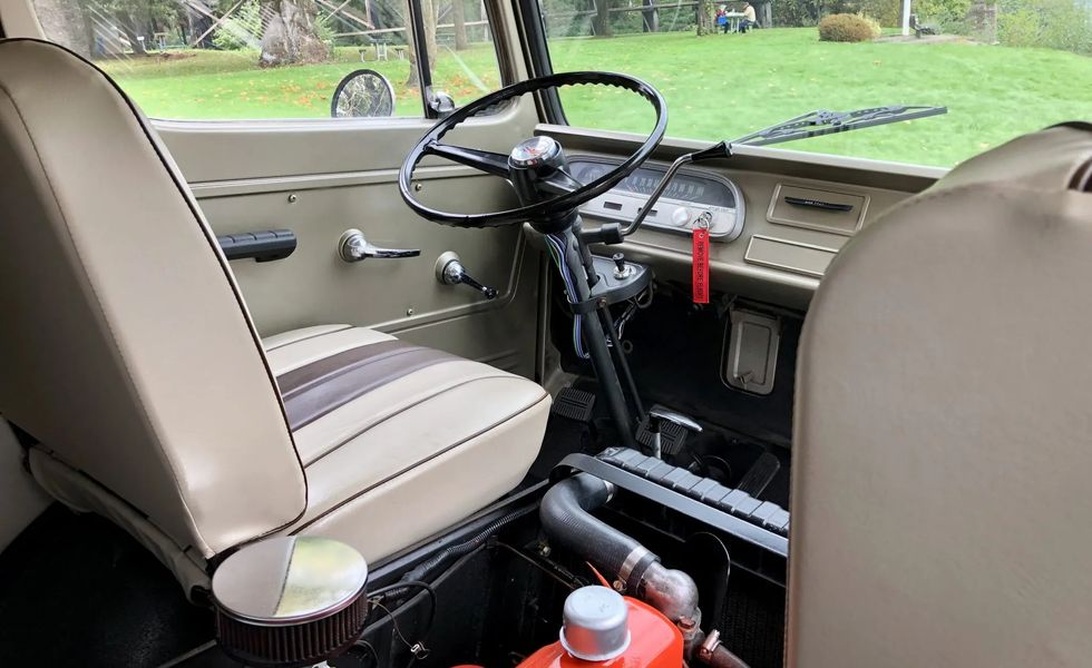 1965 chevrolet g10 panel van 3 speed interior