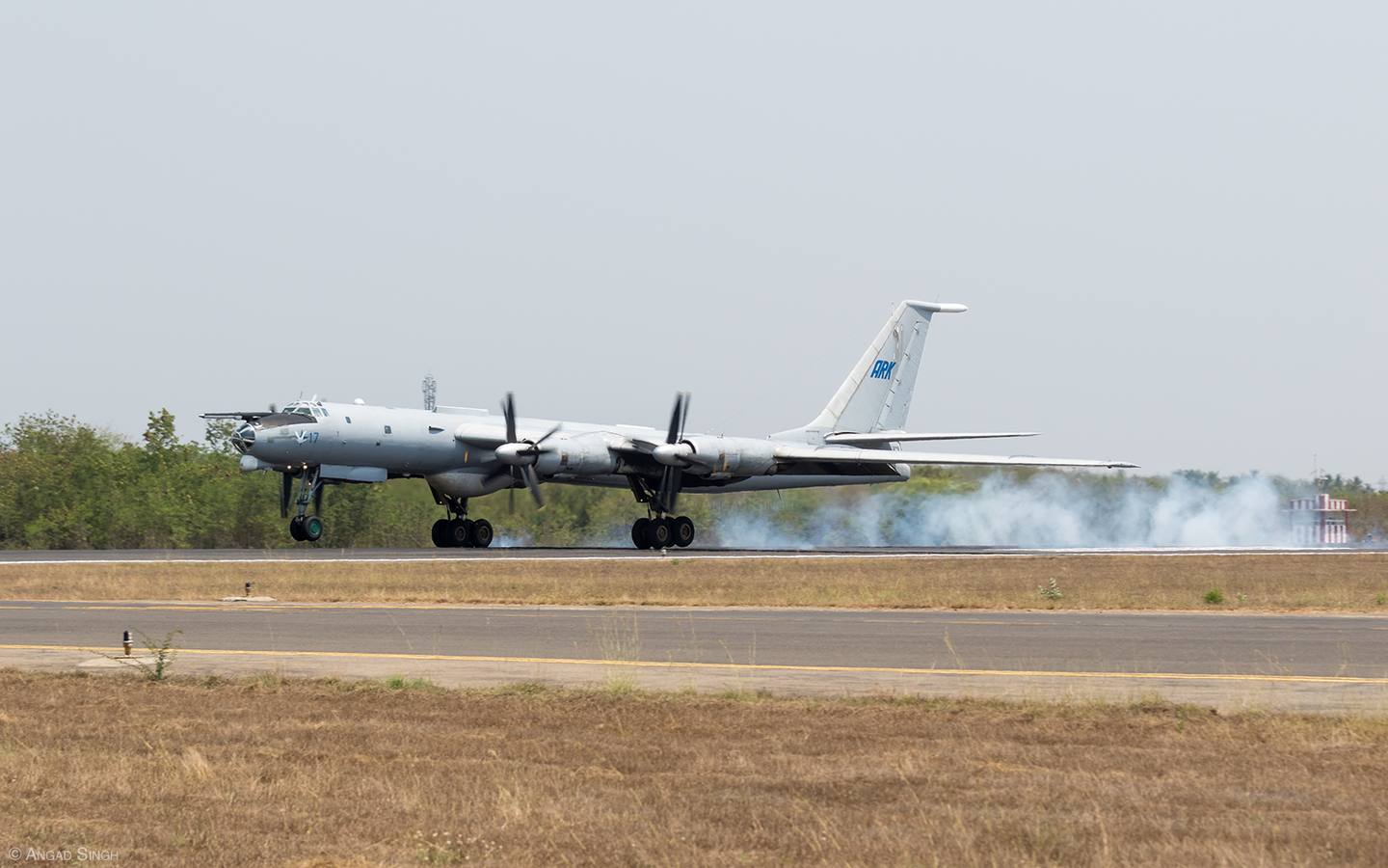 Even the most mundane Tu-142 landing was an event! <em>Angad Singh</em>