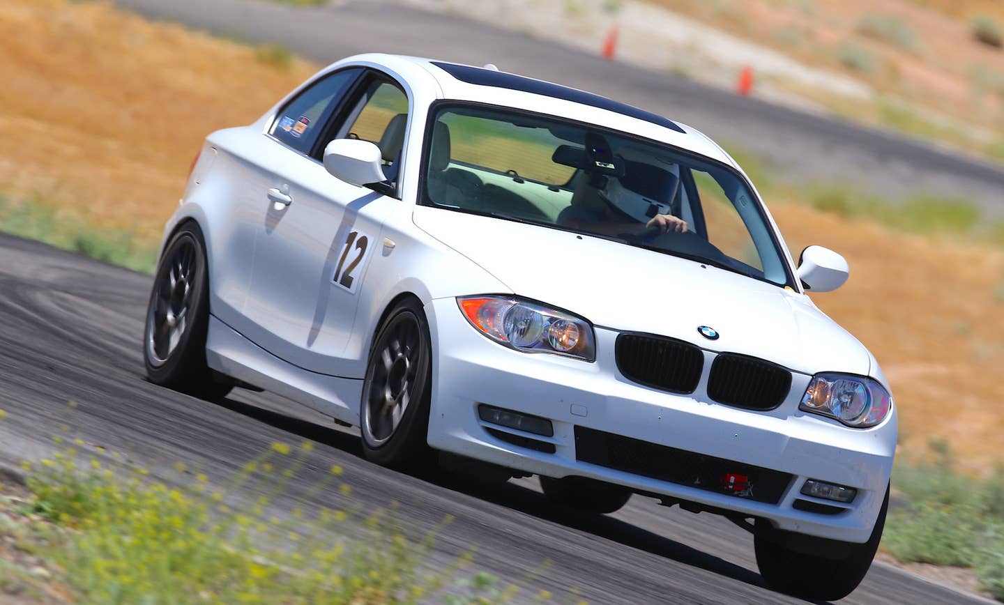 E82 BMW 128i on track