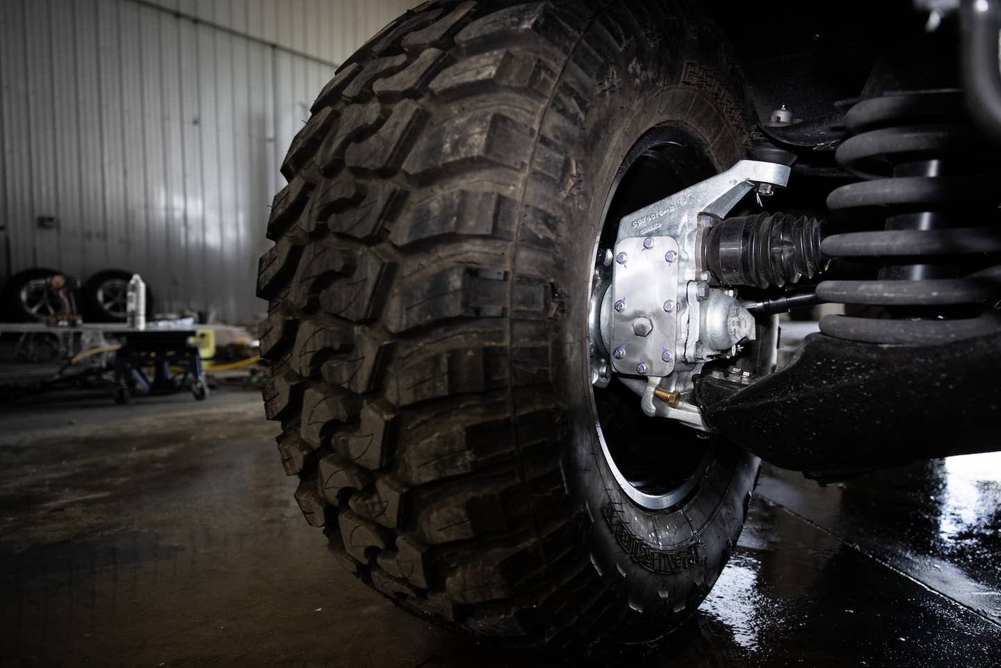 Portal axle of the "Cyber-Hummer" H1 EV conversion