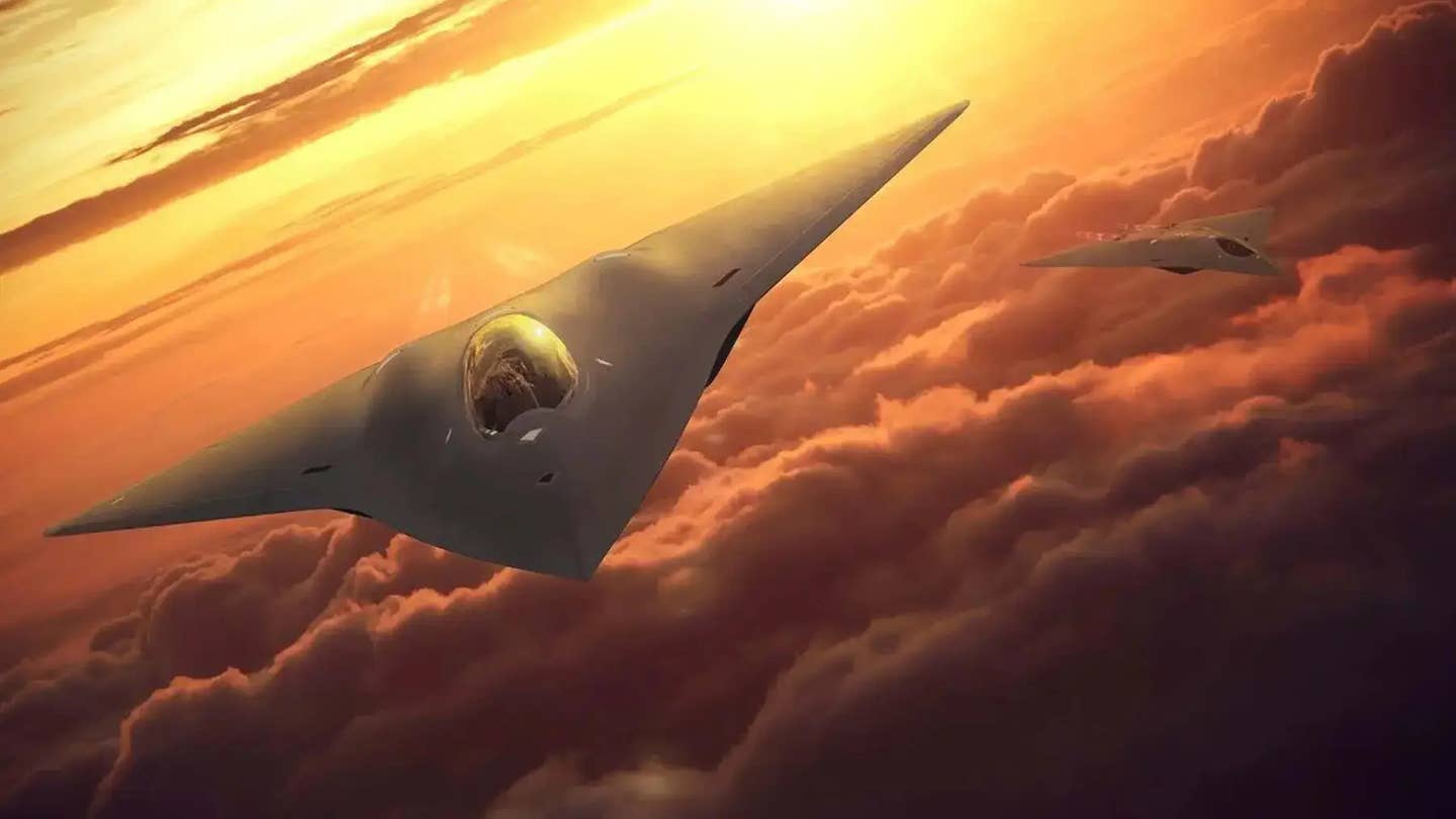 Concept artwork from Lockheed Martin showing a notional sixth-generation fighter. <em>Lockheed Martin</em><br>