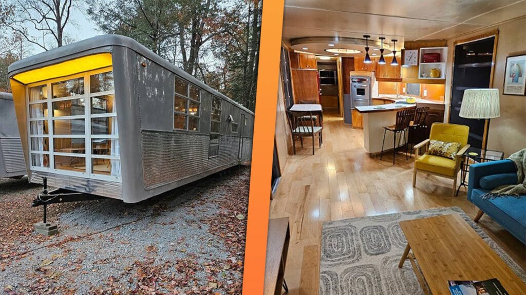 Vintage 1960 Spartan Camper Is a $210K, 50-Foot-Long Midcentury House With a Hitch