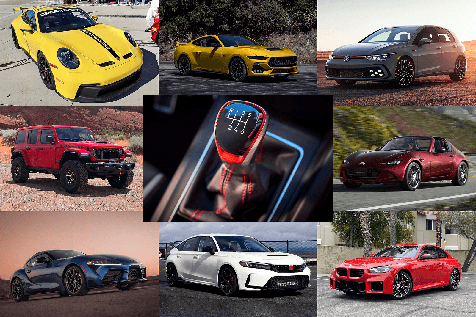 10 Manual Transmission Cars That Prove Stick Shift Cars Ain't Dead Yet