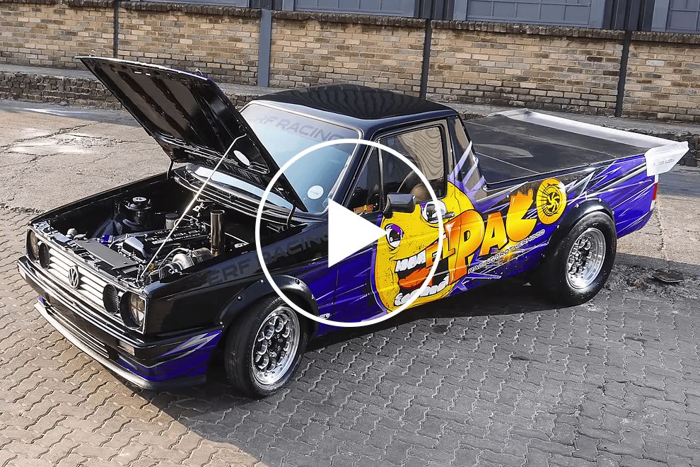 VW Rabbit With Nissan SR20 Swap Is A 1,000-HP Drag Monster