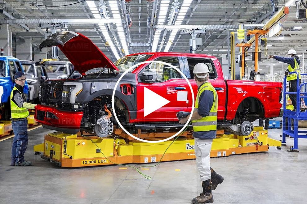 WATCH: How Ford F-150 Lightning Is Made At Rouge Electric Vehicle Center